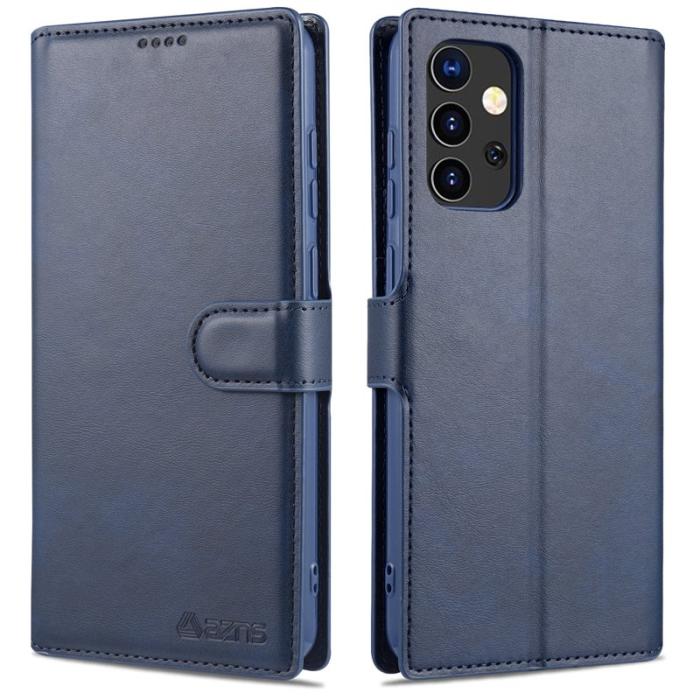 AZNS - AZNS Samsung Galaxy A52 4G/5G Plånboksfodral Konstläder - Blå