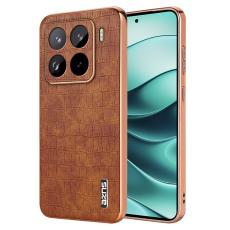 AZNS - AZNS Xiaomi 15 Pro Fodral Electroplating KonstL&auml;der - Brun