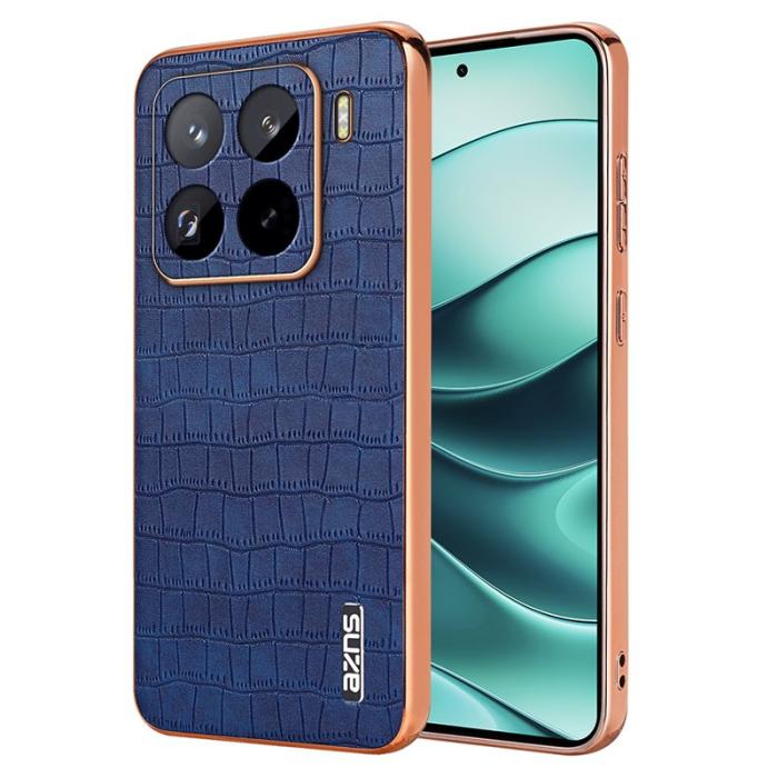 AZNS - AZNS Xiaomi 15 Pro Fodral Electroplating KonstLäder - Blå