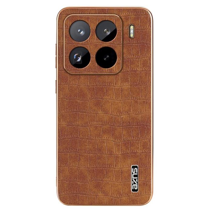 AZNS - AZNS Xiaomi 15 Pro Fodral Electroplating KonstLäder - Brun