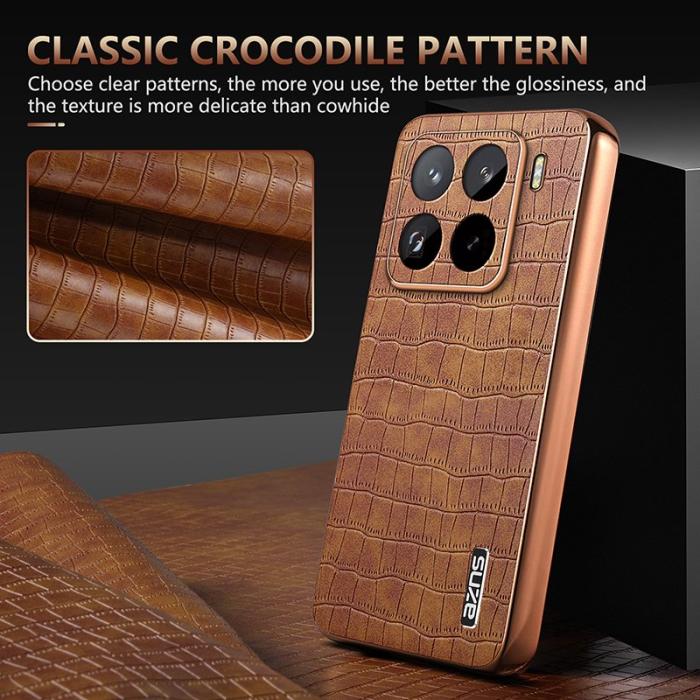AZNS - AZNS Xiaomi 15 Pro Fodral - Electroplating KonstLäder - Grön