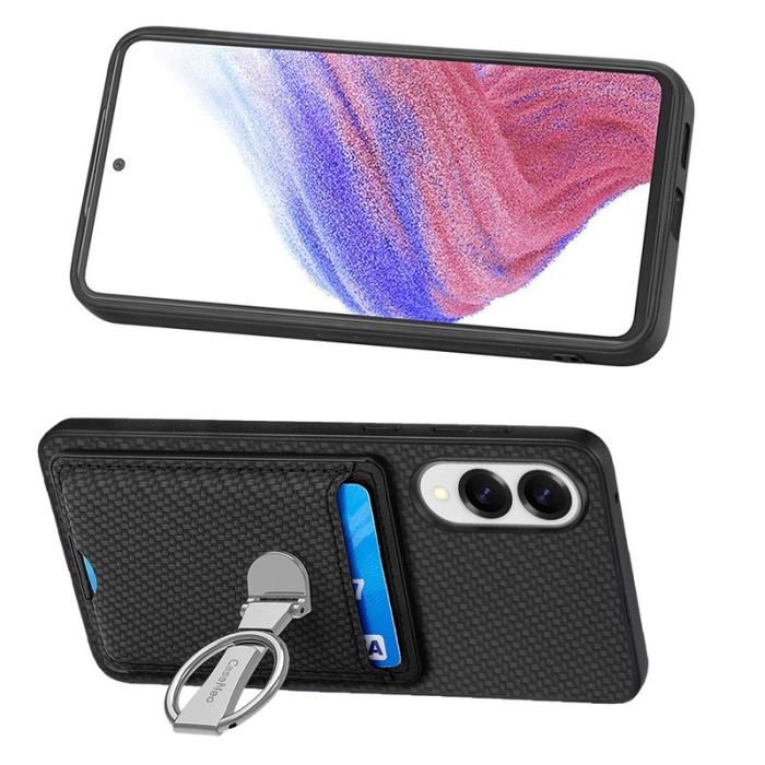 CASENEO - D.G Ming Mobilskal till Samsung Galaxy S25 Edge Äkta läder - Svart