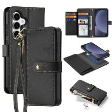Dux Ducis - DUX DUCIS Pl&aring;nboksfodral f&ouml;r Samsung Galaxy S25+ &Auml;kta l&auml;der - Svart
