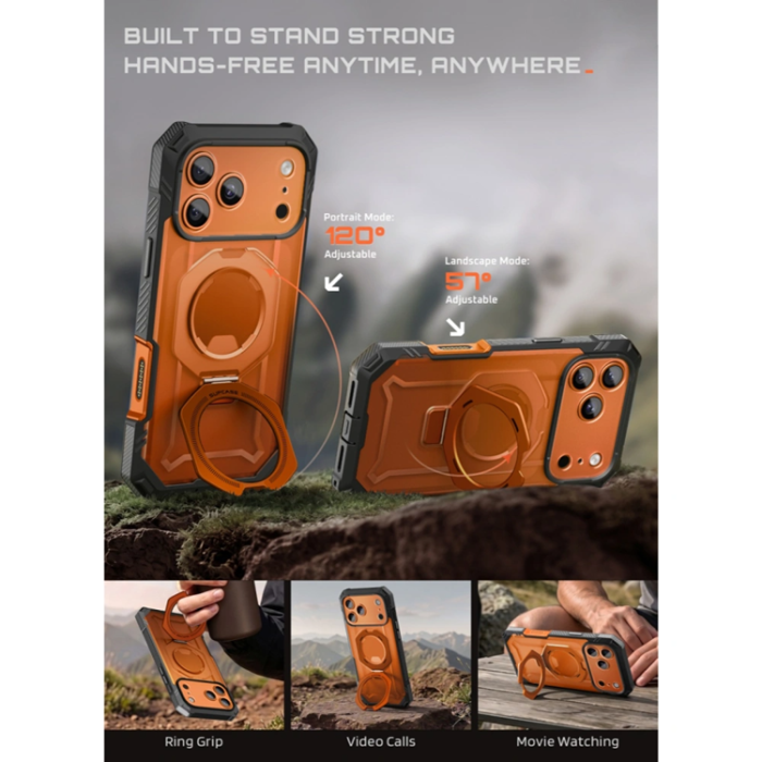 SupCase - SupCase Mobilskal för iPhone 18 Pro Max/17 Pro Max Magsafe Grip Pro - Coral