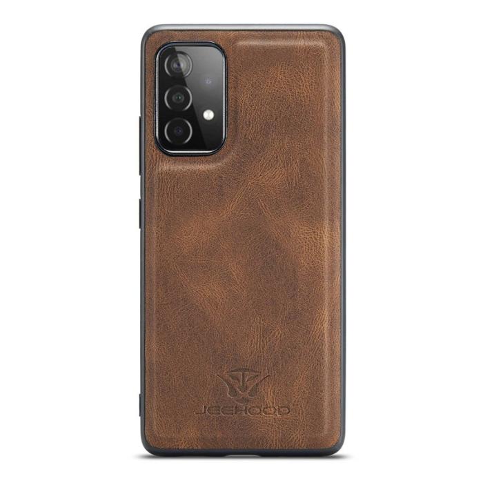 JEEHOOD - JEEHOOD Mobilskal till Samsung Galaxy A53 5G 2-i-1 Plånboksfodral Brun