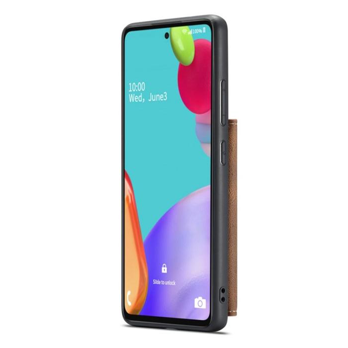 JEEHOOD - JEEHOOD Mobilskal till Samsung Galaxy A53 5G 2-i-1 Plånboksfodral Brun