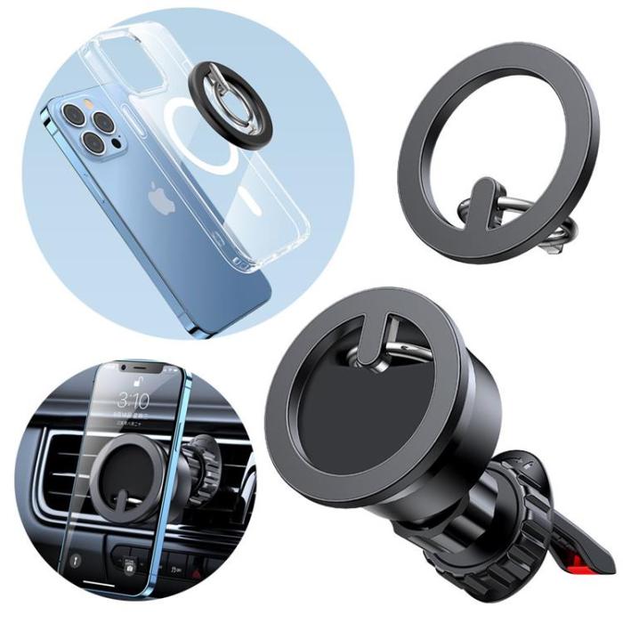 Joyroom - Joyroom kit multifunktionell magnetisk Bilhållare ringtelefonstöd - Svart