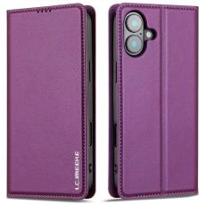 LC.imeeke - LC.IMEEKE L1 Series iPhone 17 Pl&aring;nboksfodral Konstl&auml;der - Lila