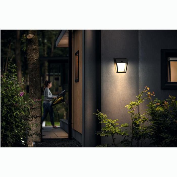 Philips - Philips Nissa Vägglampa Solcell LED 250/20lm - Svart
