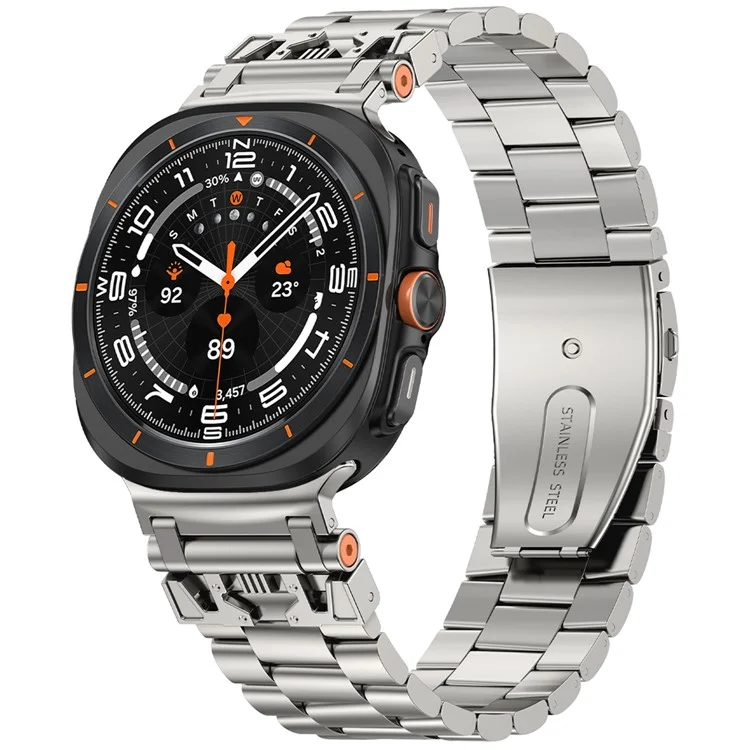Galaxy Watch Ultra (47mm) Armband Stainless Steel - Starlight | 5123 | AlltMobil