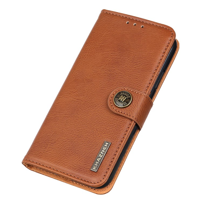 KHAZNEH - KHAZNEH Google Pixel 7A 5G Plånboksfodral Cowhide - Brun