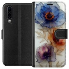 iSecrets - Plånboksfodral till Huawei P30 med Silkesblommor