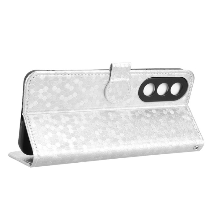 A-One Brand - OnePlus Nord 5 Plånboksfodral Dot Pattern Imprint - Silver