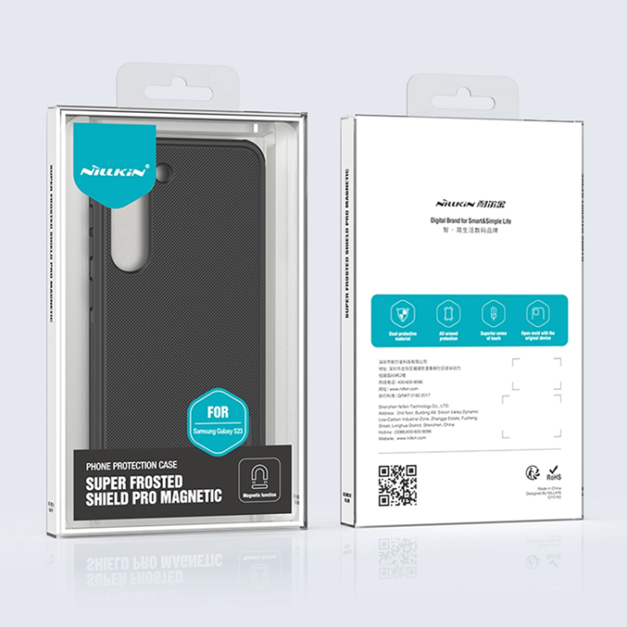 Nillkin - Nillkin Galaxy S23 Plus Mobilskal Magsafe Super Frosted - Svart