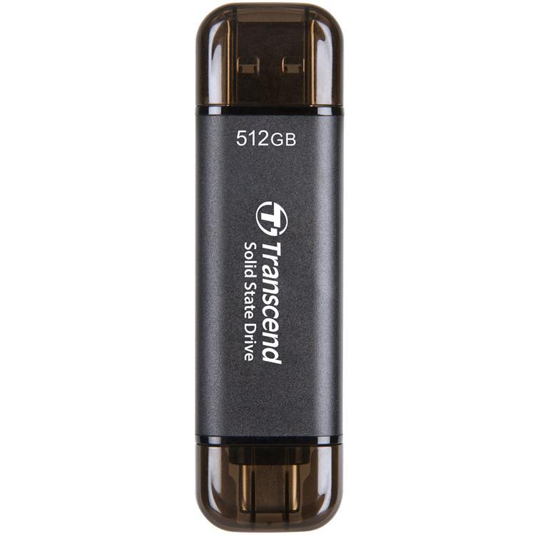 Transcend Portabel SSD USB-C 512 GB - Svart | 380 | AlltMobil