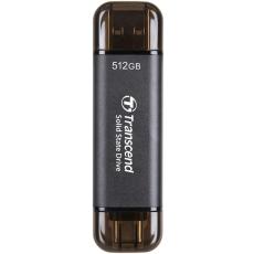 UTGATT1 - Transcend Portabel SSD USB-C 512 GB - Svart