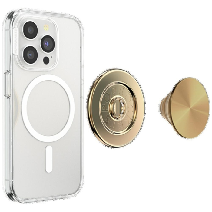 A-One Brand - PopSockets Mobil Stöd och Handtag Magsafe - Guld