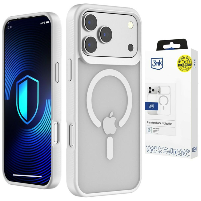 3MK - 3MK Mobilskal För iPhone 17 Pro Max Magsafe Smoke - Vit