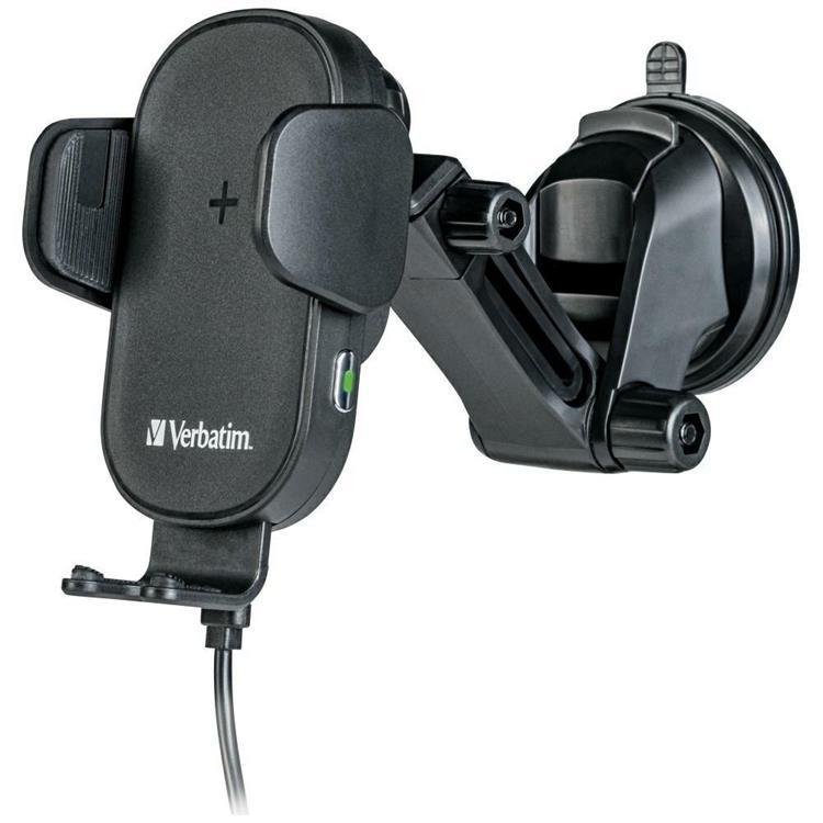 Verbatim Bilhållare med Qi 15W Trådlös Laddning FWC-01 - Svart | 505295 | AlltMobil