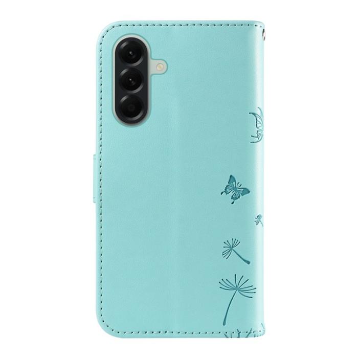 OEM - Samsung Galaxy A57 Plånboksfodral Konstläder Dandelion - Grön