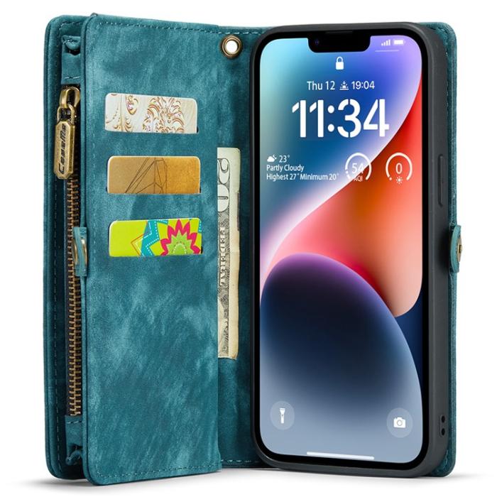 Caseme - CASEME iPhone 15 Pro Max Plånboksfodral 008 Detachable - Blå