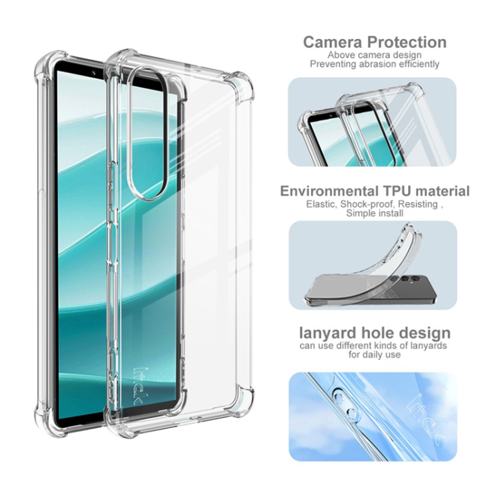 Imak - IMAK Sony Xperia 1 VII Mobilskal Airbag Shockproof TPU - Clear