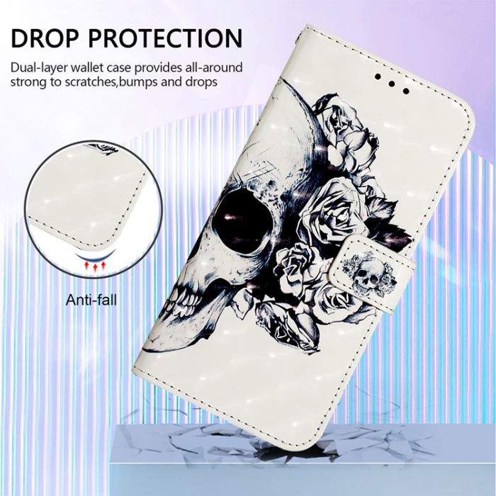 A-One Brand - iPhone 17 Pro Plånboksfodral Printing Pattern Med Strap