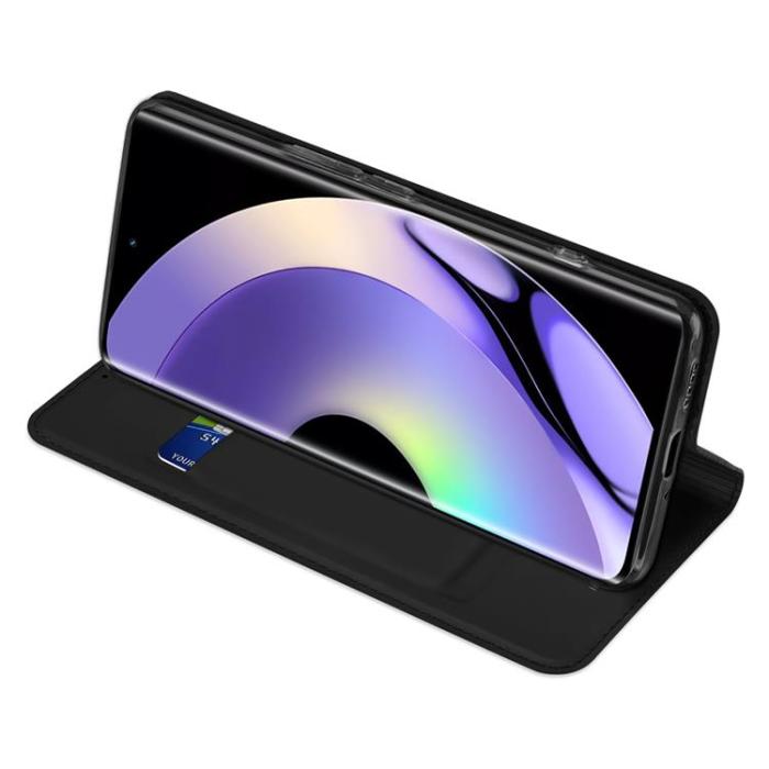 Dux Ducis - Dux Ducis Realme 10 Pro Plånboksfodral SkinPro - Svart