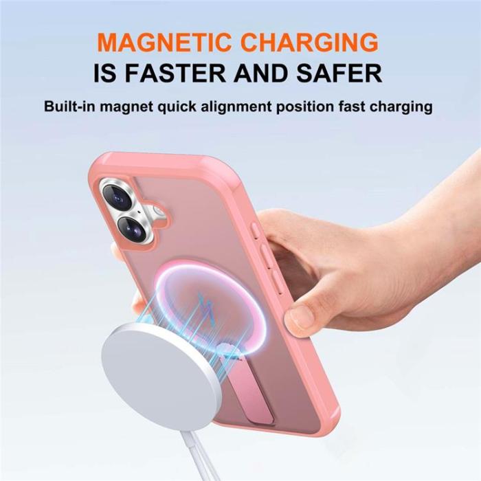 A-One Brand - iPhone 17 Mobilskal MagSafe Kickstand - Rosa
