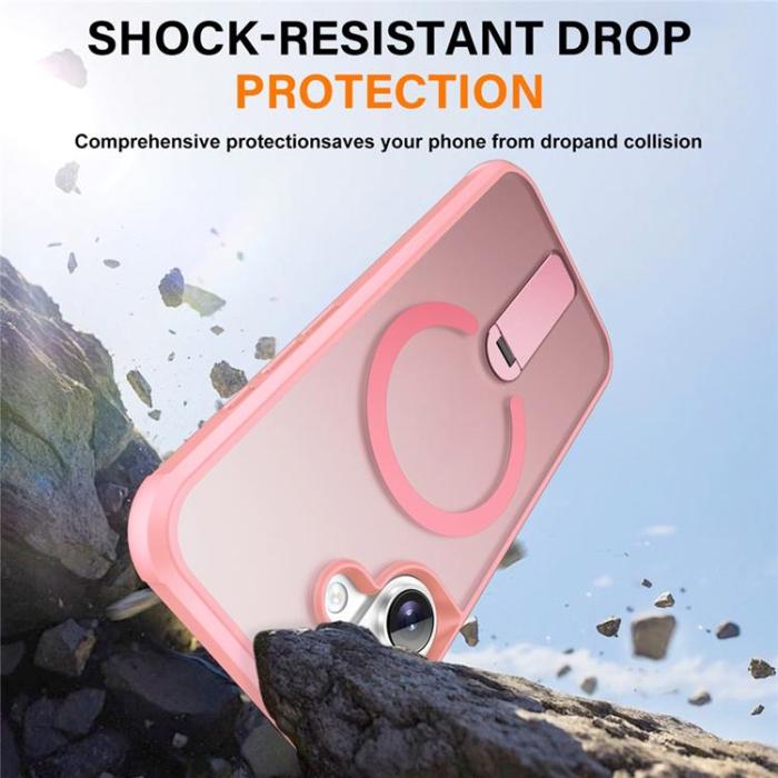 A-One Brand - iPhone 17 Mobilskal MagSafe Kickstand - Rosa