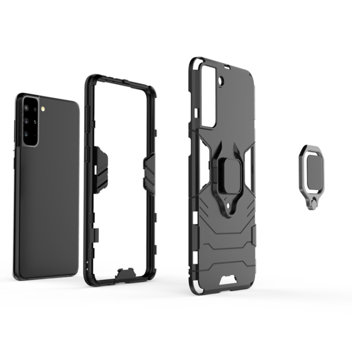 OEM - Galaxy S22 Plus Skal Ring Armor - Svart