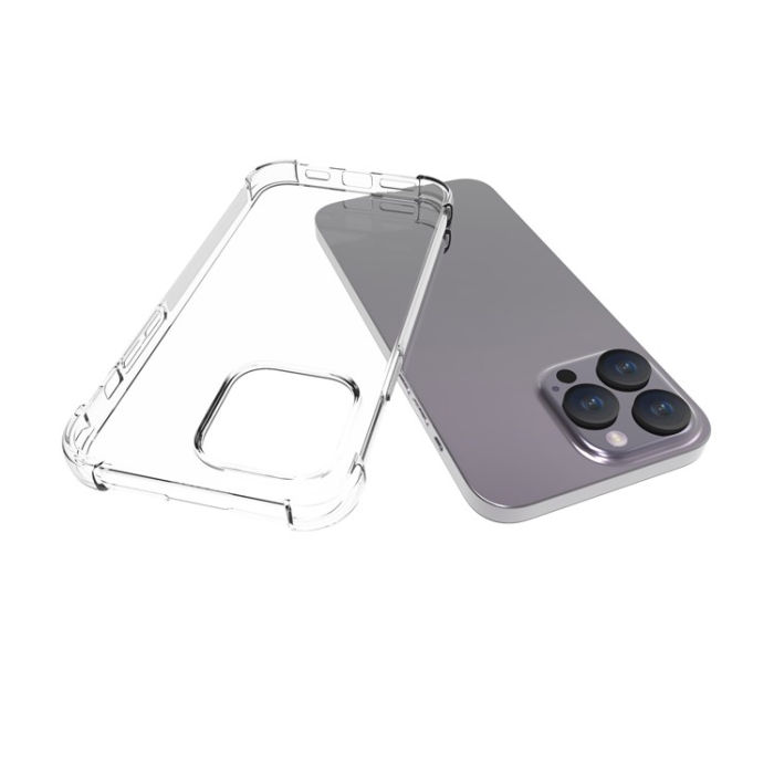 A-One Brand - iPhone 15 Pro Max Mobilskal Shockproof TPU - Transparent