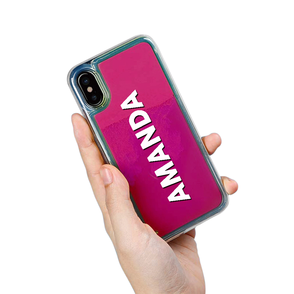 Neon Sand skal iPhone X - Violet