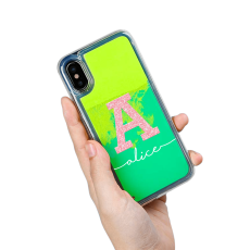 UTGATT5 - Neon Sand skal iPhone X - Gr&ouml;n