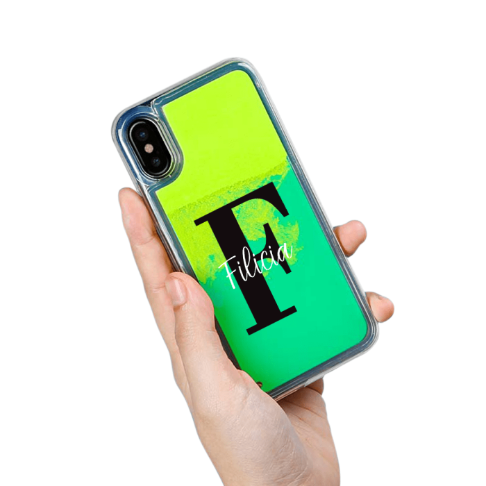 UTGATT5 - Designa Själv Neon Sand skal iPhone X - Grön