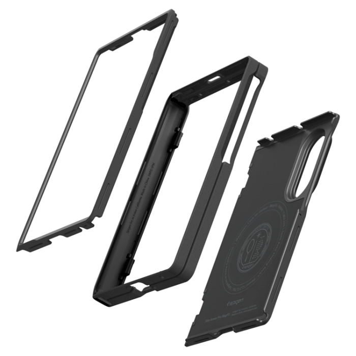 Spigen - Spigen Mobilskal För Galaxy Z Fold 8 MagSafe Slim Armor Pro - Svart