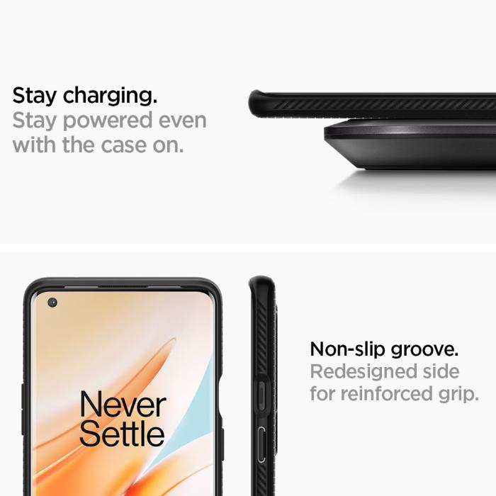 UTGATT5 - Spigen Liquid Air Oneplus 8 Pro - Matte Black