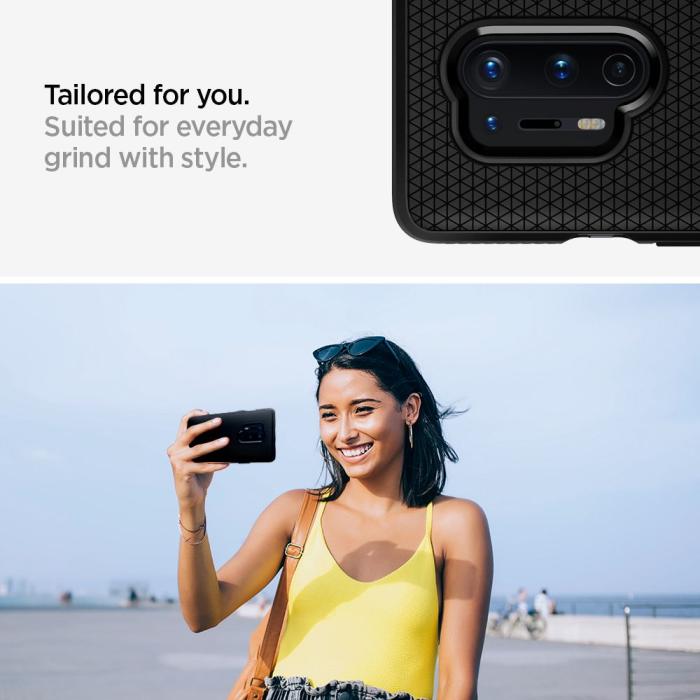 UTGATT5 - Spigen Liquid Air Oneplus 8 Pro - Matte Black