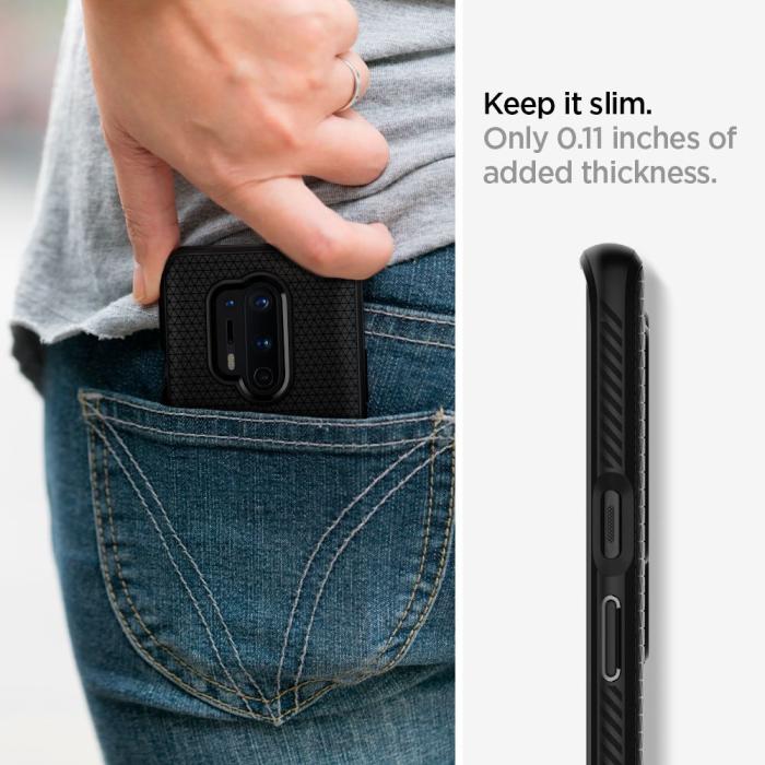 UTGATT5 - Spigen Liquid Air Oneplus 8 Pro - Matte Black
