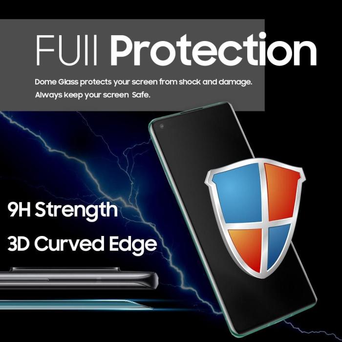UTGATT5 - Whitestone Tempered Glass Dome Glass Oneplus 8 Pro - Clear