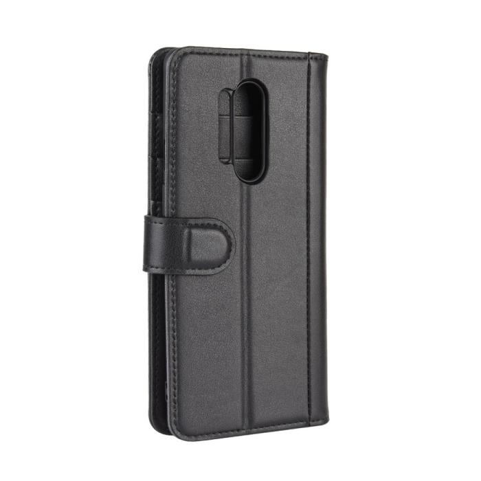 UTGATT1 - Äkta Läder Plånboksfodral OnePlus 8 Pro - Svart