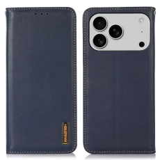 KHAZNEH - KHAZNEH iPhone 17 Pro Max Plånboksfodral Äkta Läder RFID