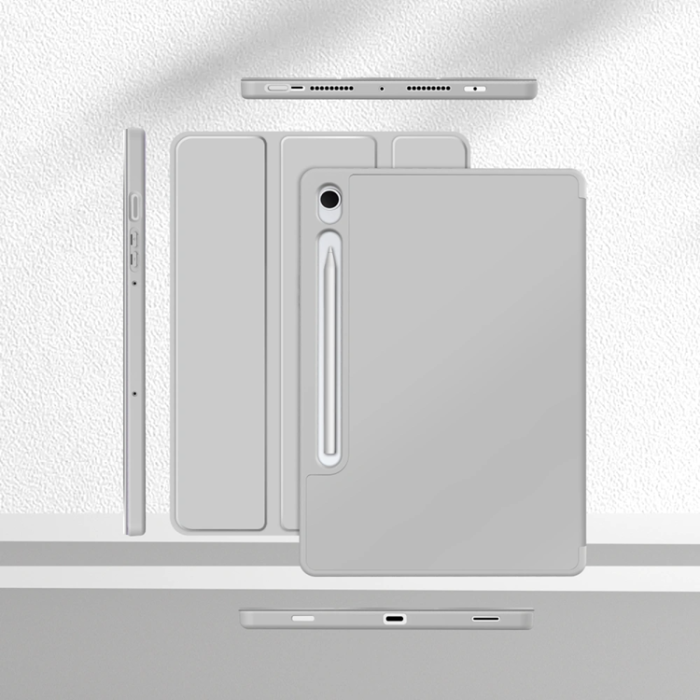Tech-Protect - Tech-Protect Galaxy Tab S9 FE Fodral med plats för pennna - Grå