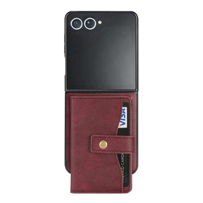 A-One Brand - Mobilskal till Galaxy Z Flip 7 MagSafe Detachable Korthållare Kickstand