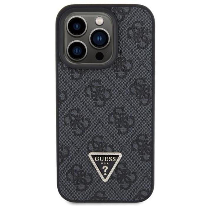 Guess - Guess iPhone 15 Pro Max Mobilskal Diamond Triangle - Svart