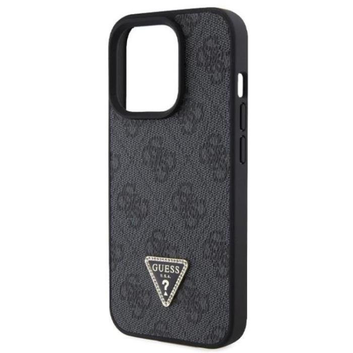 Guess - Guess iPhone 15 Pro Max Mobilskal Diamond Triangle - Svart