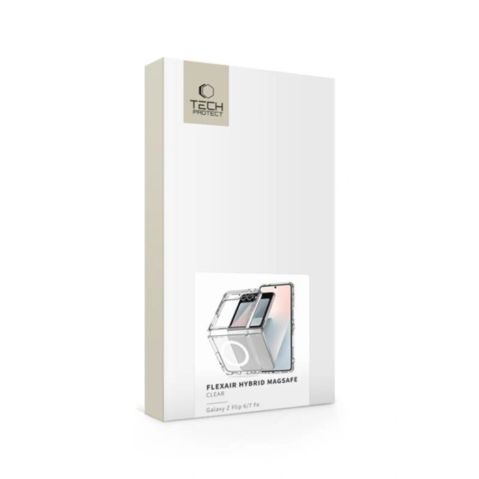 Tech-Protect - Tech-Protect Galaxy Z Flip 6/7 Mobilskal Magsafe Flexair Hybrid - Clear