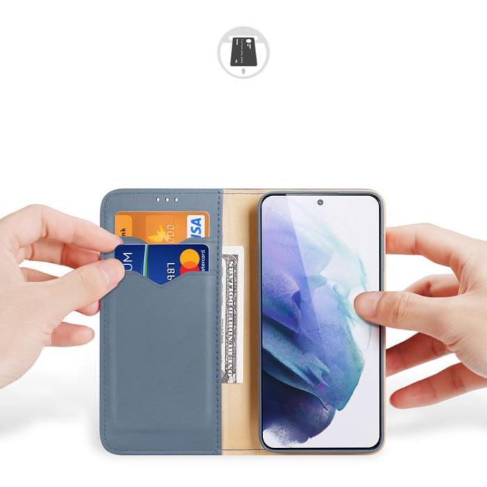 Dux Ducis - Dux Ducis Hivo Äkta Läder Fodral Galaxy S22 Plus - Blå
