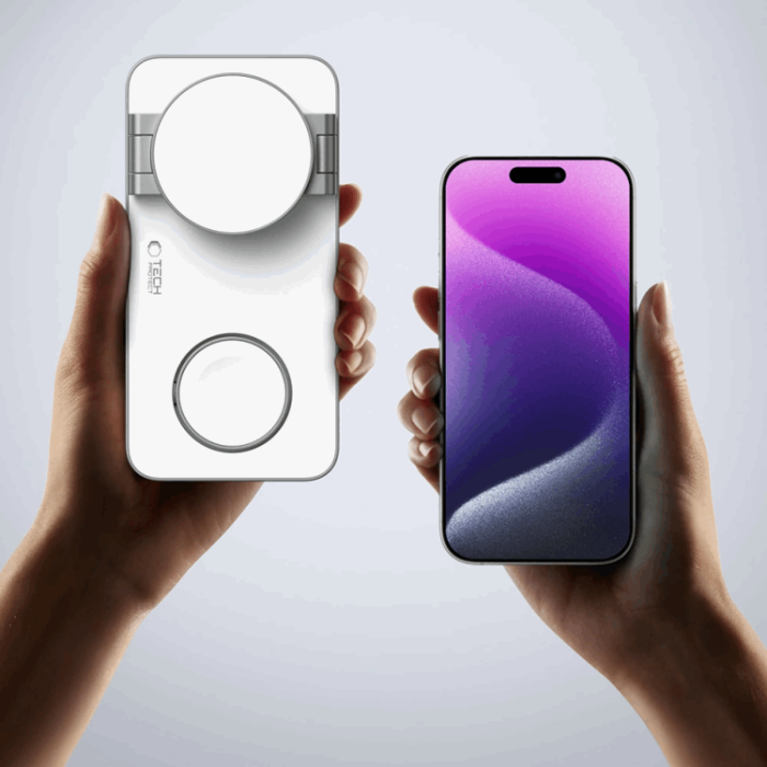 Tech-Protect - 3-in-1 Magsafe Trådlös Laddare iPhone, Apple Watch, AirPods Qi 15W