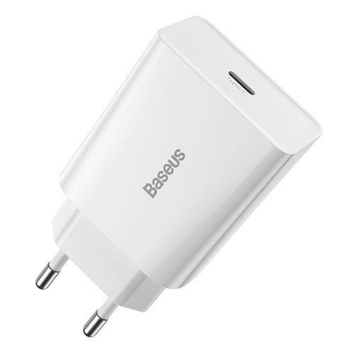 Baseus Mini EU Väggladdare USB-C 20W - Vit | 505295 | AlltMobil